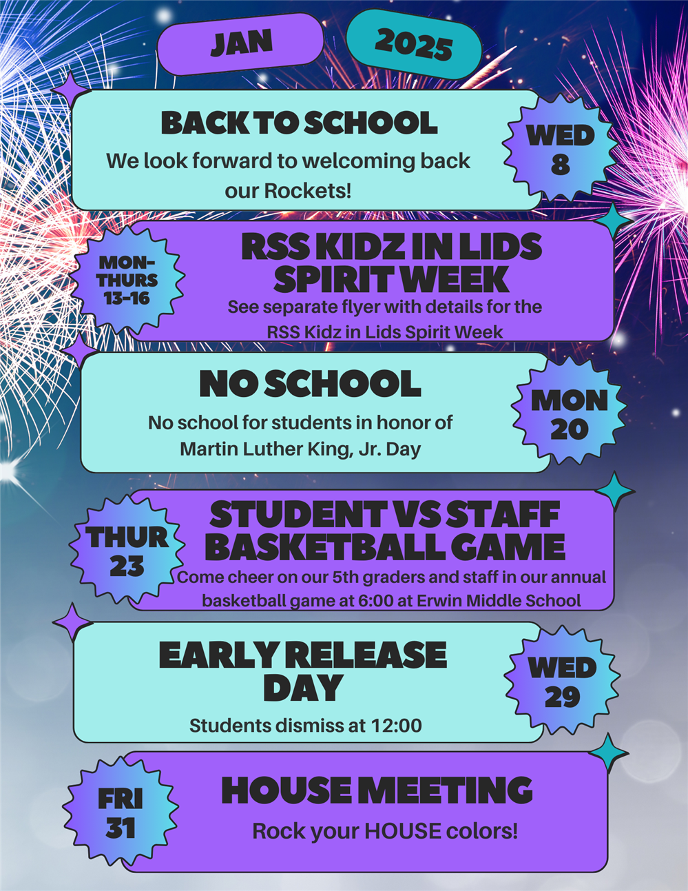  RES January Events